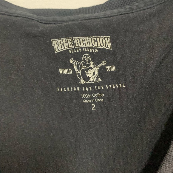 True Religion Cotton V neck - Picture 3 of 6